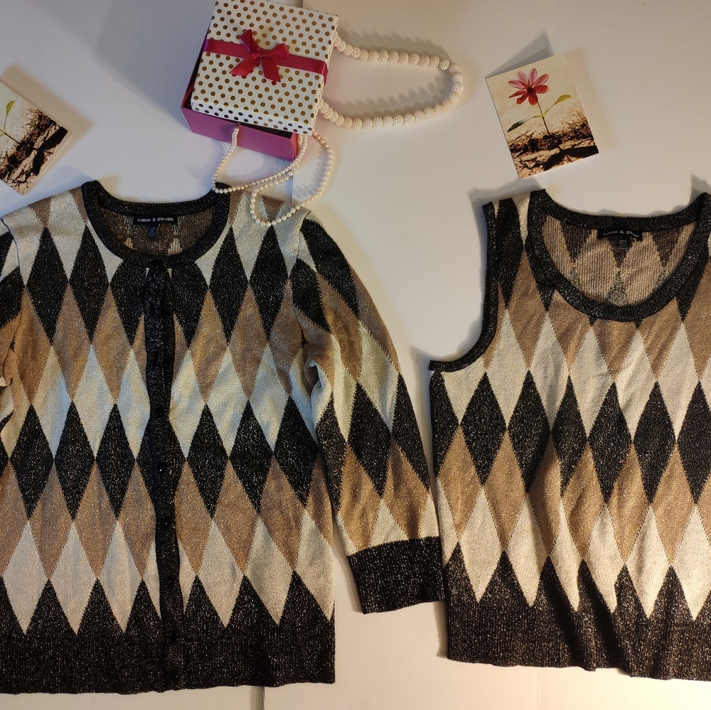Jacket and blouse set Cable & Gauge Size M